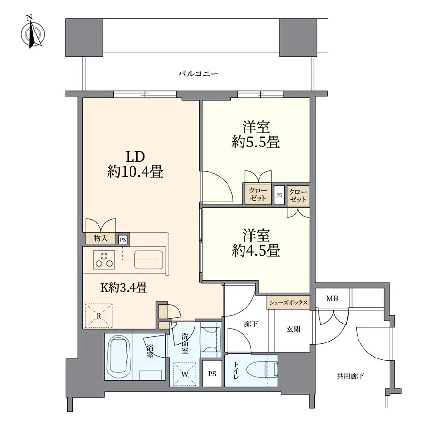 ローレルタワー心斎橋 間取り図例