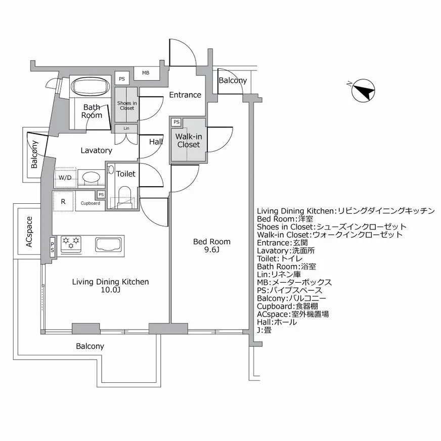 ロイヤルシーズン西麻布間取り図例