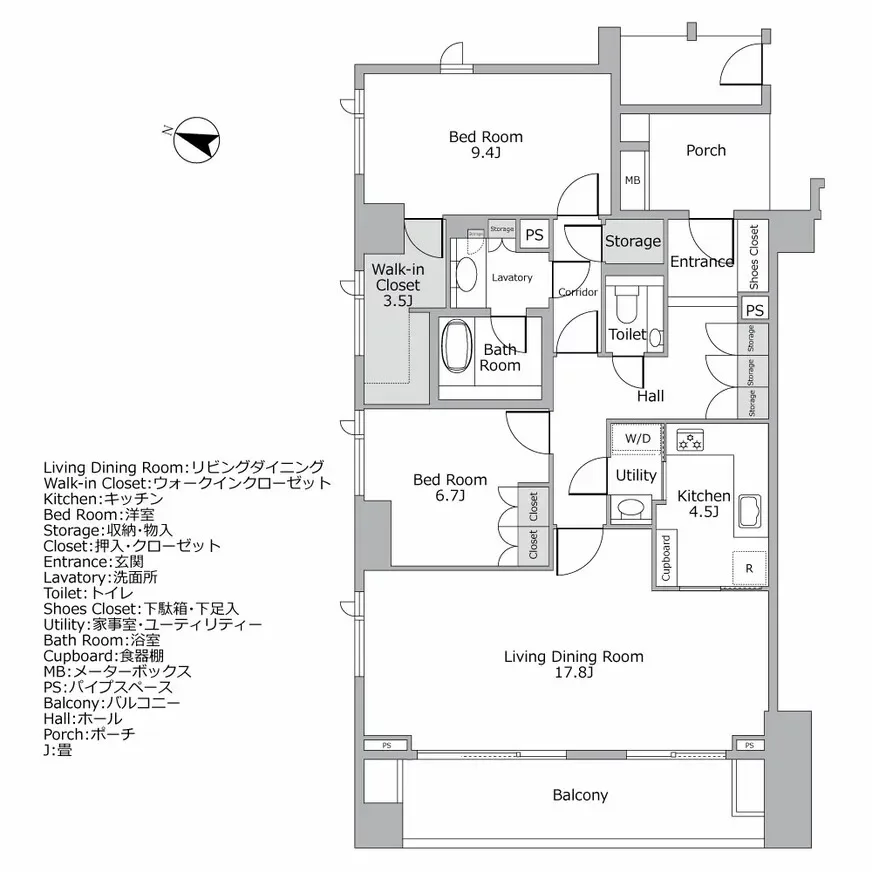 グランフォルム赤坂 間取り図例