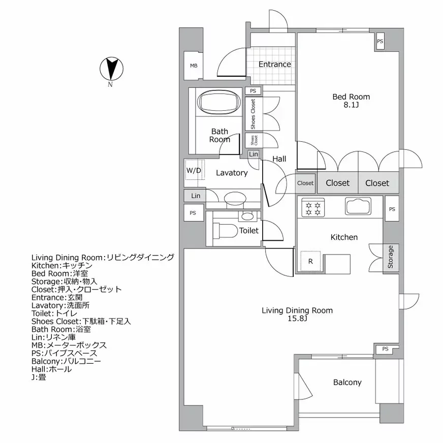 パークコート南麻布ヒルトップレジデンス 間取り図例