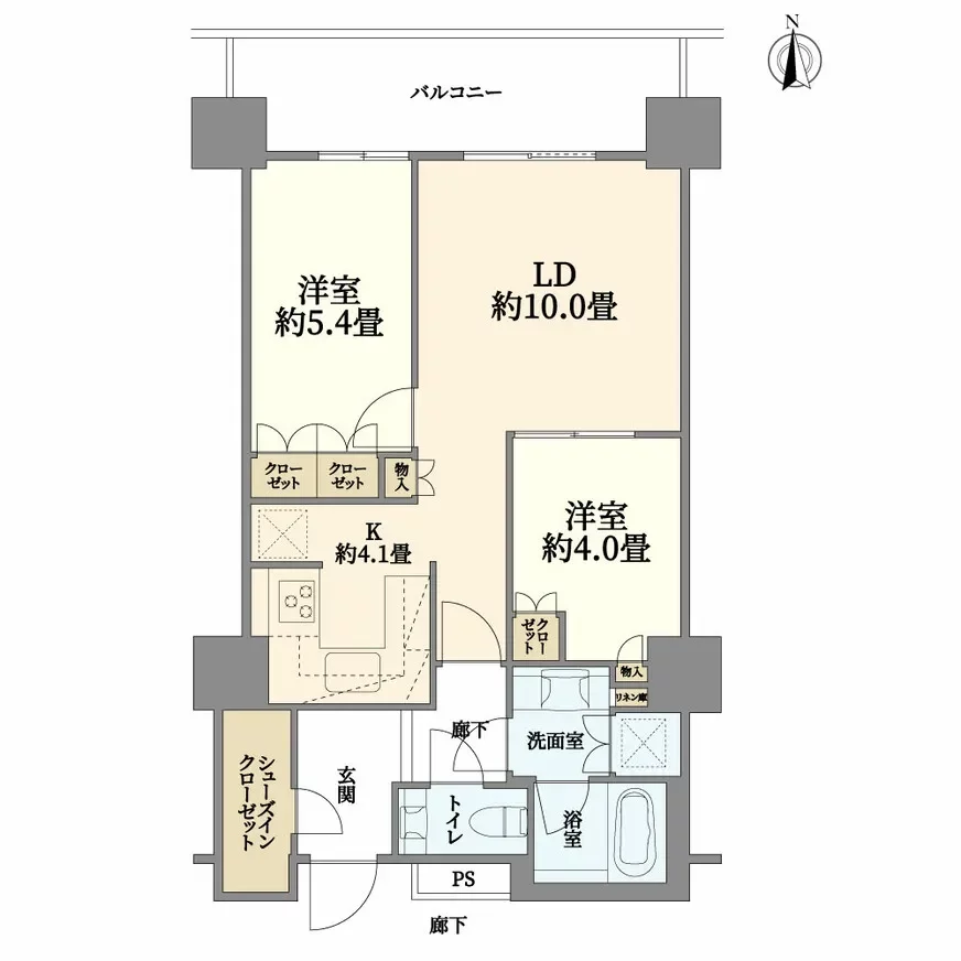 コスモポリス品川 間取り図例