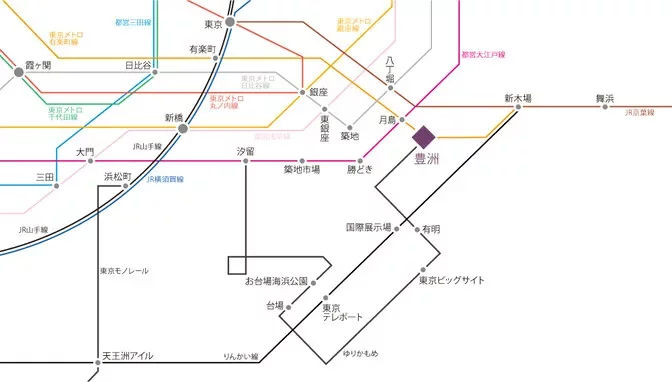 プライヴブルー東京からのアクセス