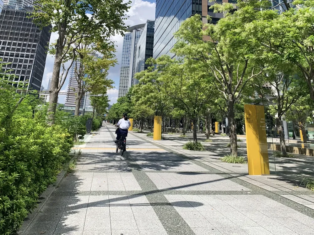 「豊洲フロント」前の風景