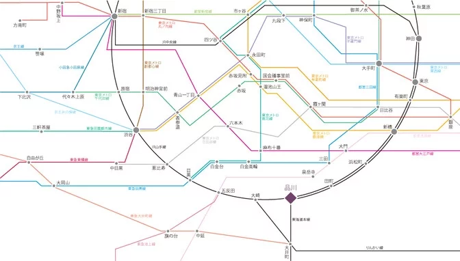 ベイクレストタワーからの路線図