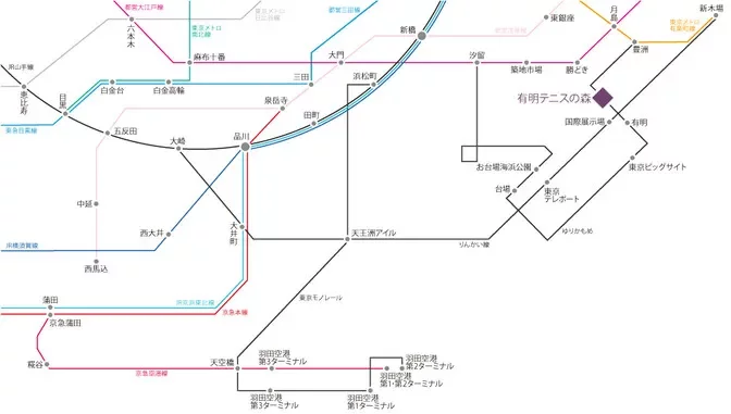 ブリリアマーレ有明タワーアンドガーデンからの交通アクセス