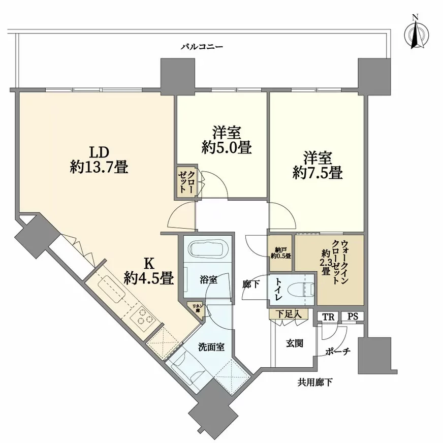 シティタワー品川間取り図例