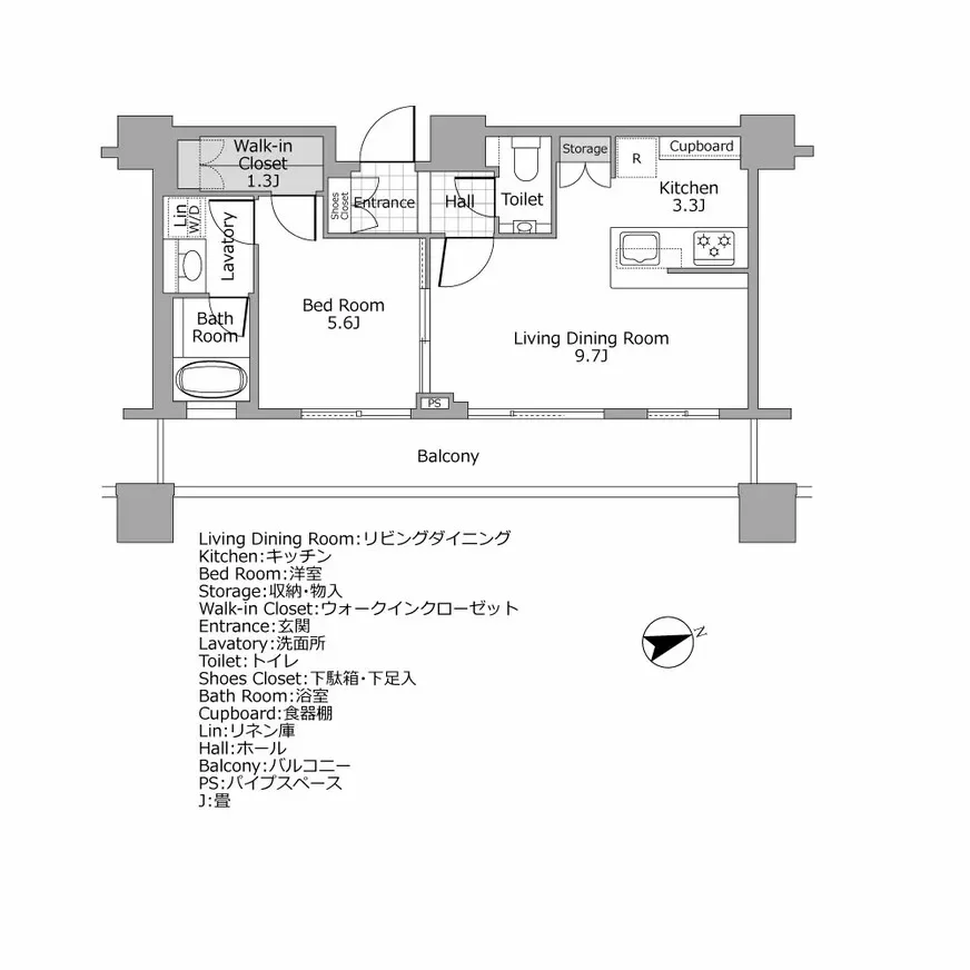 パークコート麻布十番ザ・タワー 間取り図例