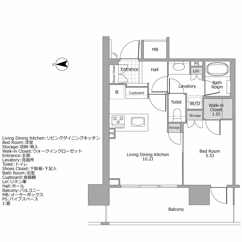 パークホームズ南麻布ザ・レジデンス 間取り図例