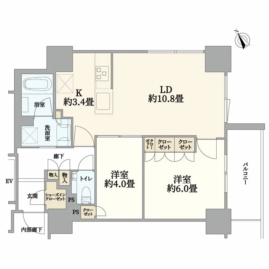 品川タワーレジデンス 間取り図例