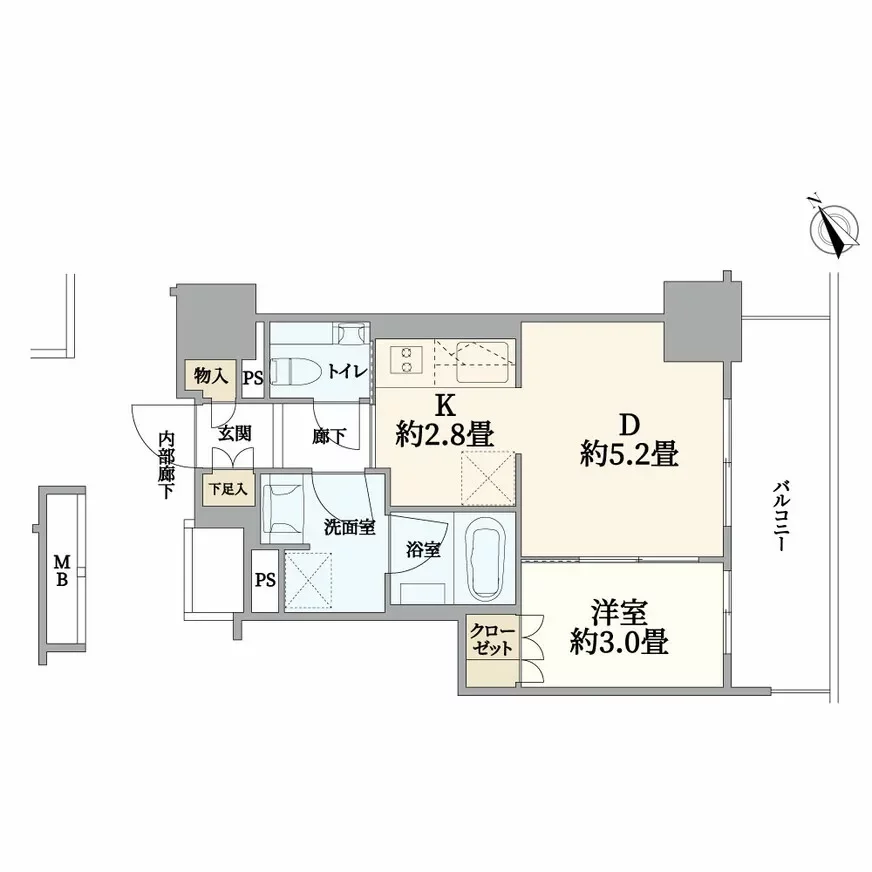 品川タワーレジデンス 間取り図例