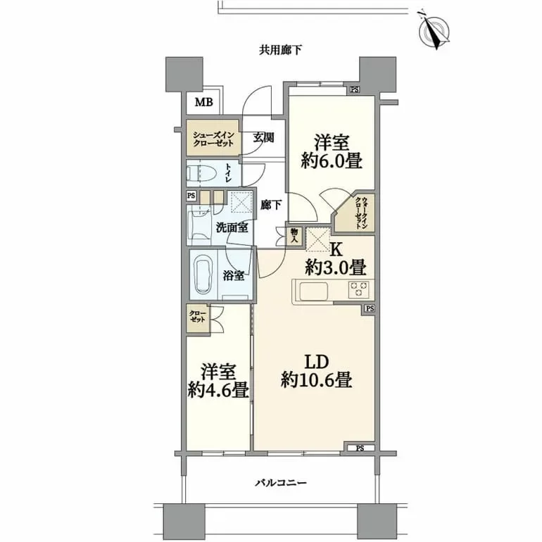 クレイヴィアタワー目黒不動前 間取り図例