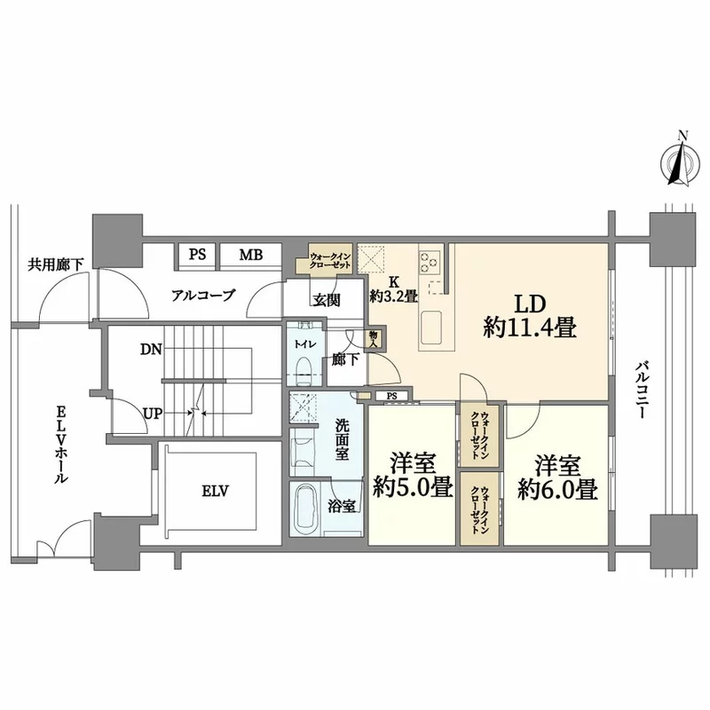 クラッシィハウス芝浦 間取り図例