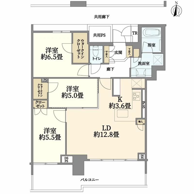 ベイズタワー&ガーデン　間取り図例