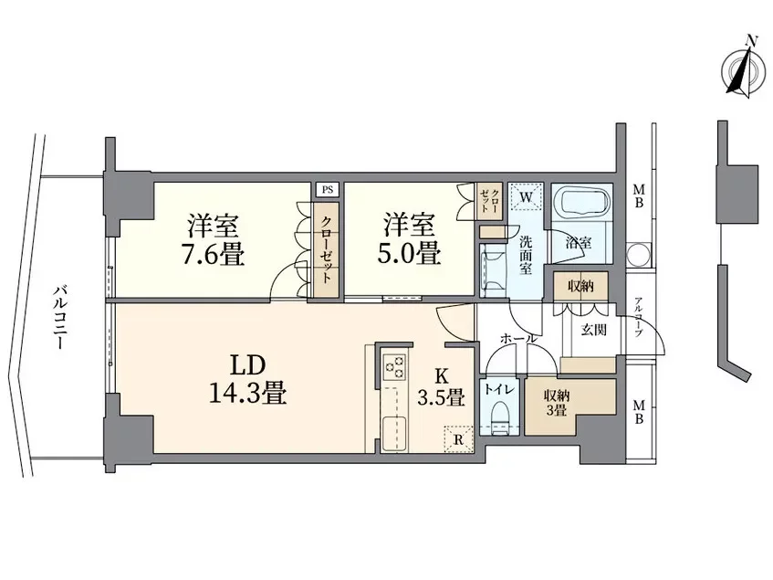 キャピタルマークタワー 間取り図例