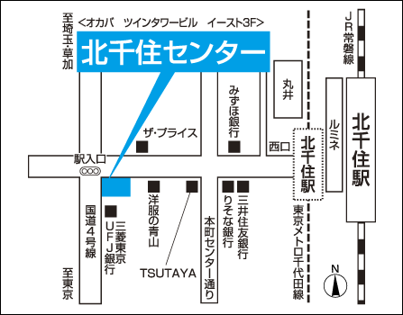 北千住センター地図