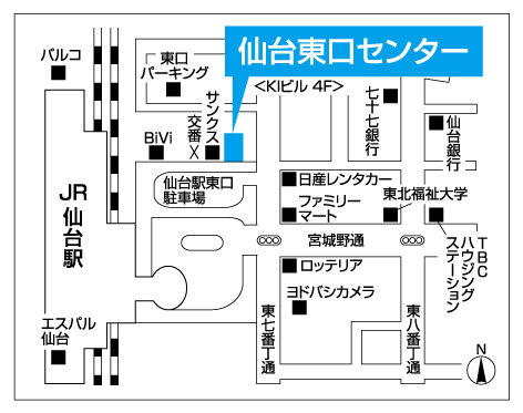 仙台東口センター地図